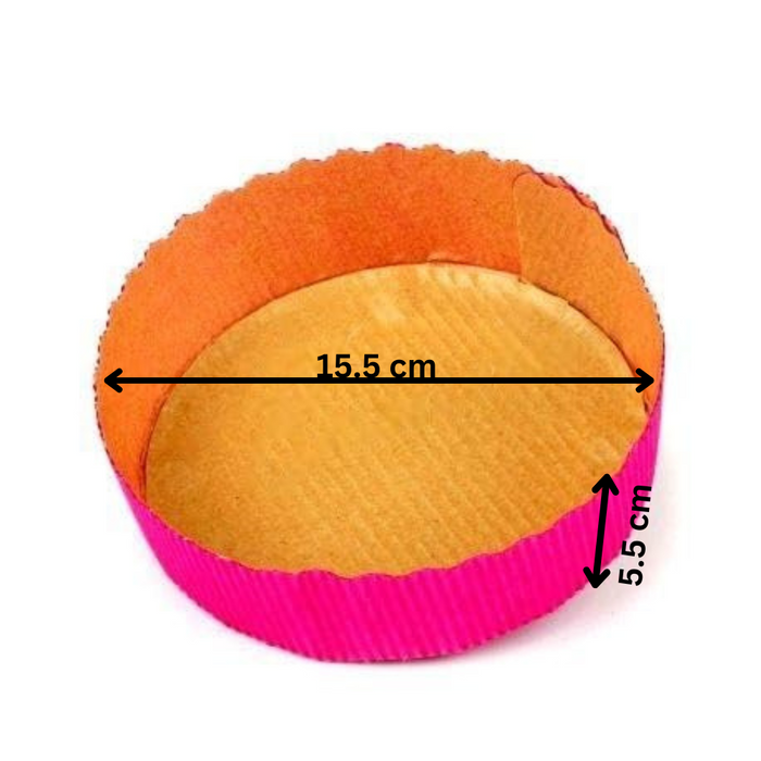 Corrugated Paper Cake Moulds | 500g bake