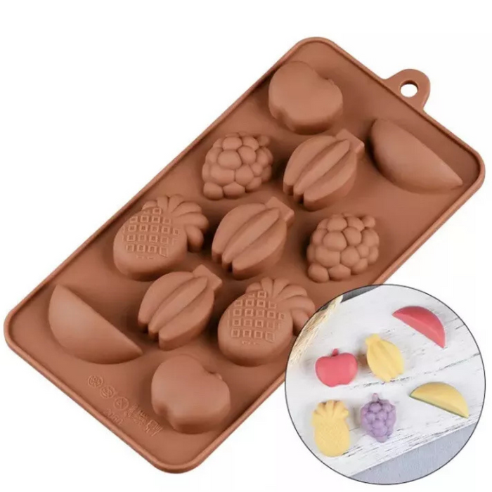 fruit-shaped chocolates, candies, and jellies with Esslly’s silicone mould!