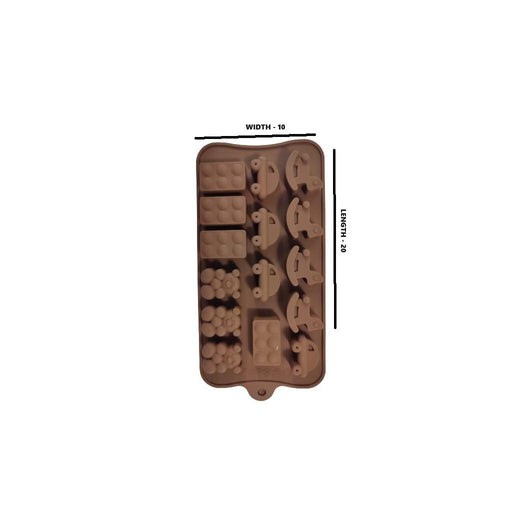 Baby toy-shaped treats with Esslly’s 15-Cavity Silicone Mould.