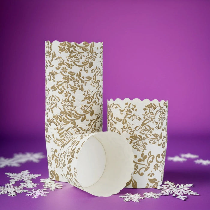 Gold Floret Muffin Moulds | 80 to 120g