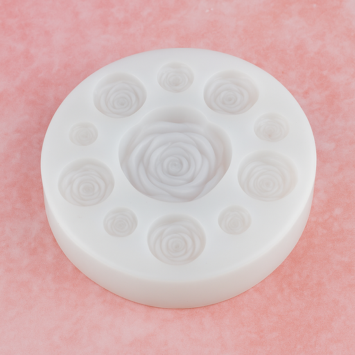 Esslly’s Rose decorations in three sizes Silicone Fondant Mould