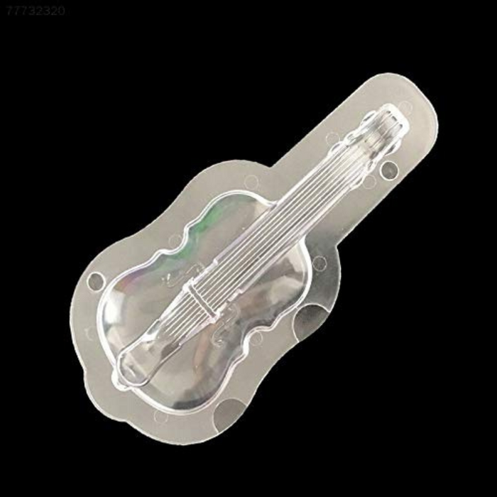 Craft pro-level 3D guitar-shaped chocolates, candies, and jellies with this durable, food-grade polycarbonate mould. 