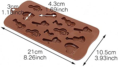 14 Cavity Music-Themed Silicone Mould
