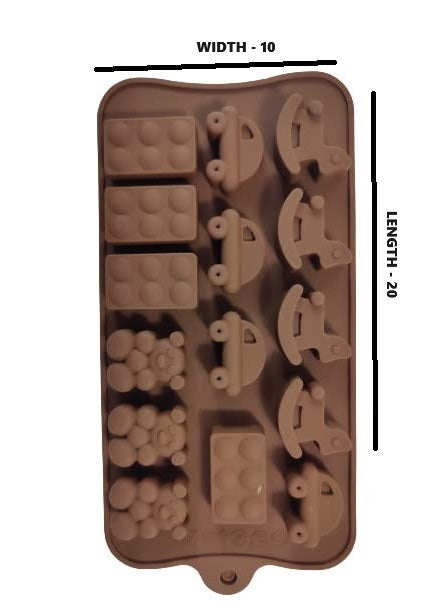 15 Cavity Baby Toy Silicone Mould
