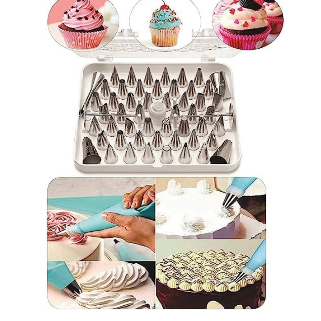Esslly 26-Piece Stainless Steel Nozzle Set – Cake Decorating Tools