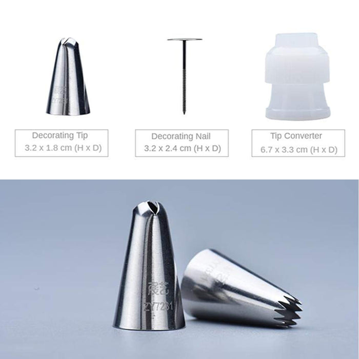 Esslly 52-Piece Cake Decorating Tip Set | Stainless Steel