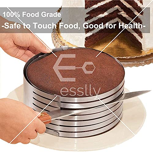 Esslly Adjustable Stainless Steel Cake Cutter 7 Slice Precision