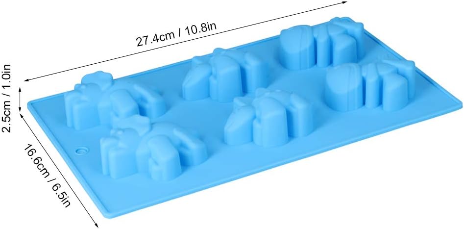 6-Cavity Dinosaur Pet Silicone Mould | 27.5x16.5 cm