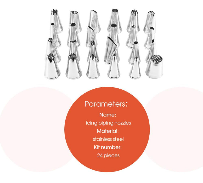 24-Piece Steel Nozzle Set