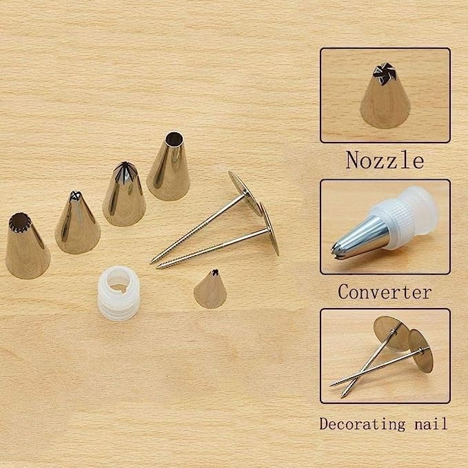 Esslly Set of 26 Steel Nozzles | 1.8 x 3.2 cm