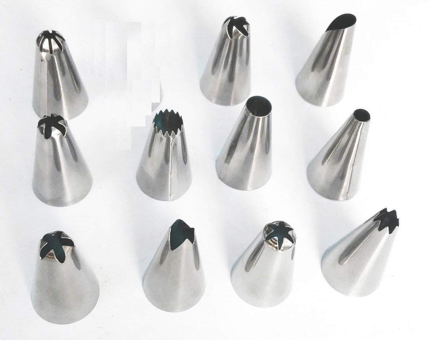 8 Piece Stainless Steel Icing Nozzle Set