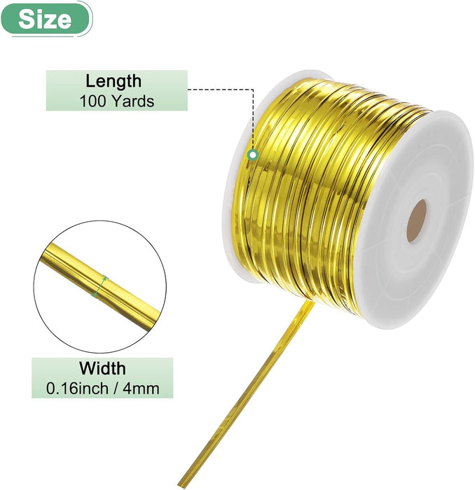 Gold Aluminium Twist Tie Roll | 80 Meter Length