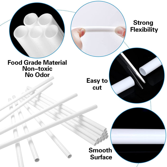 Plastic Dowel Rods | 8 Rods | Cake Support