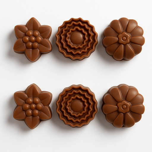  Esslly’s 6-Cavity Flowers Silicone Mould 
