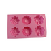  Esslly’s 6-Cavity Flowers Silicone Mould 