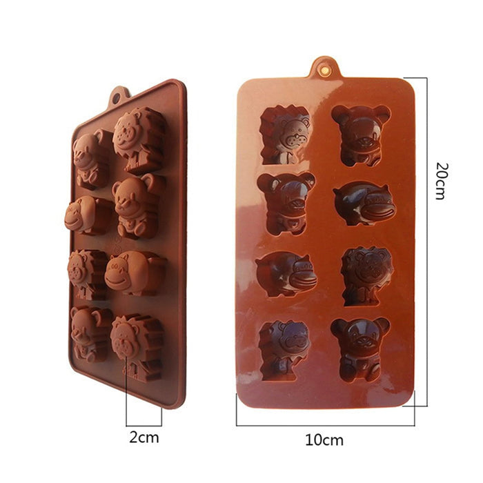 8 Cavity Animal Silicone Mould
