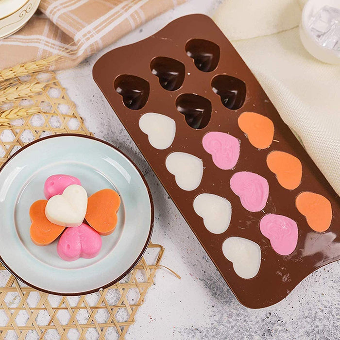 15 Cavity Heart Silicone Mould