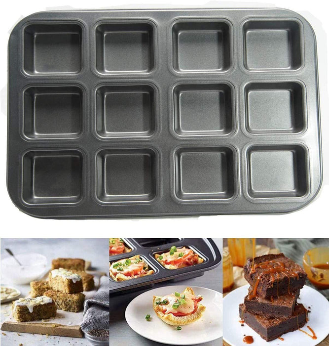 Non-Stick Baking Trays – 12 & 6 Cavity