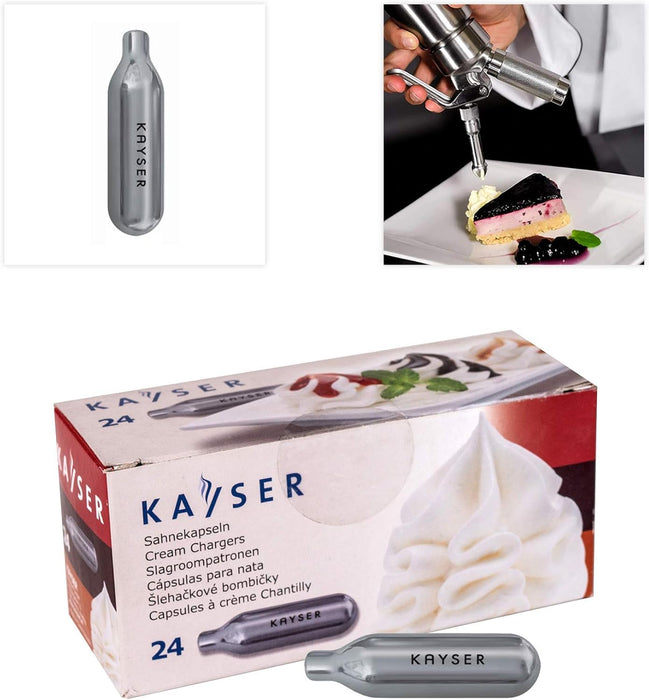 Kayser N2O Cream Chargers - Quality Whipped Cream