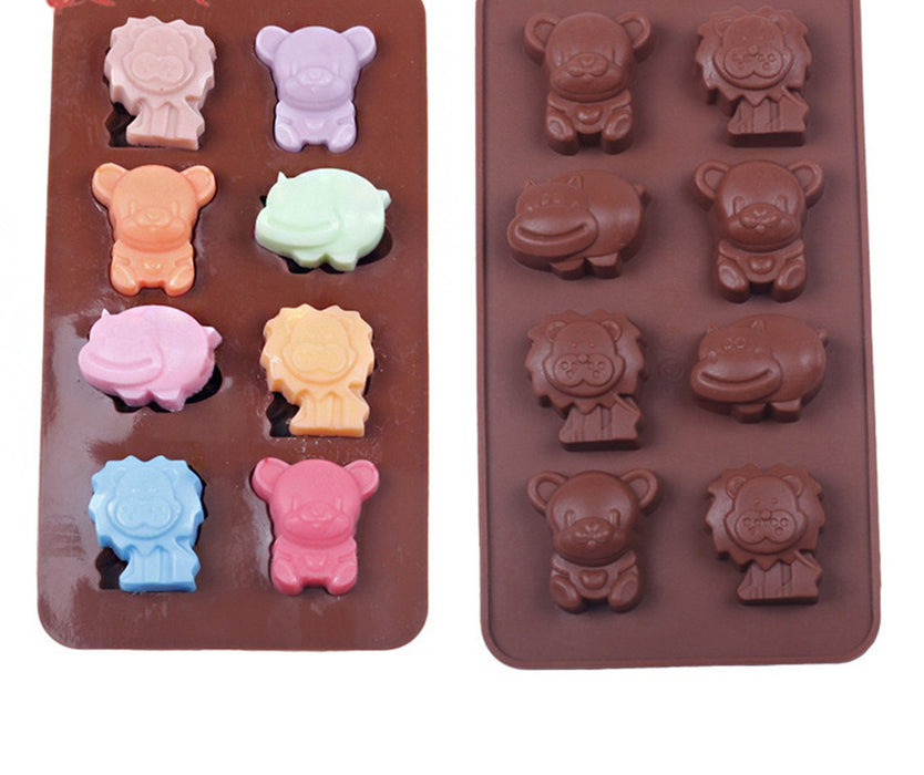 8 Cavity Animal Silicone Mould