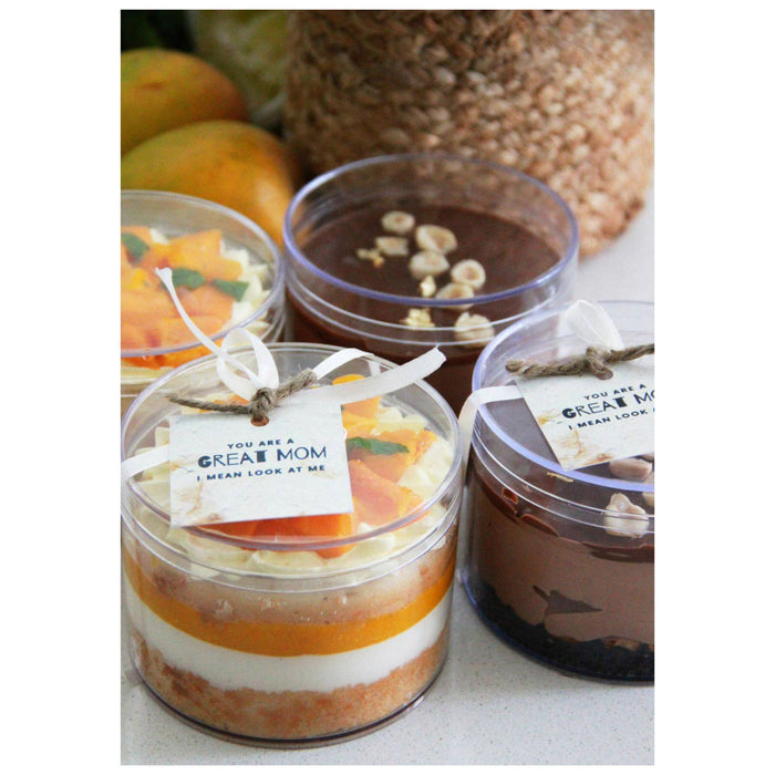 300 ML Round Acrylic Dessert Box