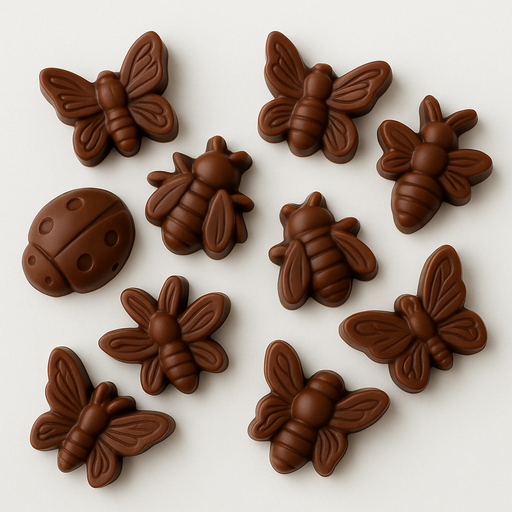 Esslly's 8-Cavity Insects Silicone Mould - Ladybug, Bee & Butterfly Design