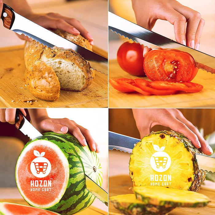 Premium Serrated Bread Knife – 10-inch, 12-inch, 14-inch