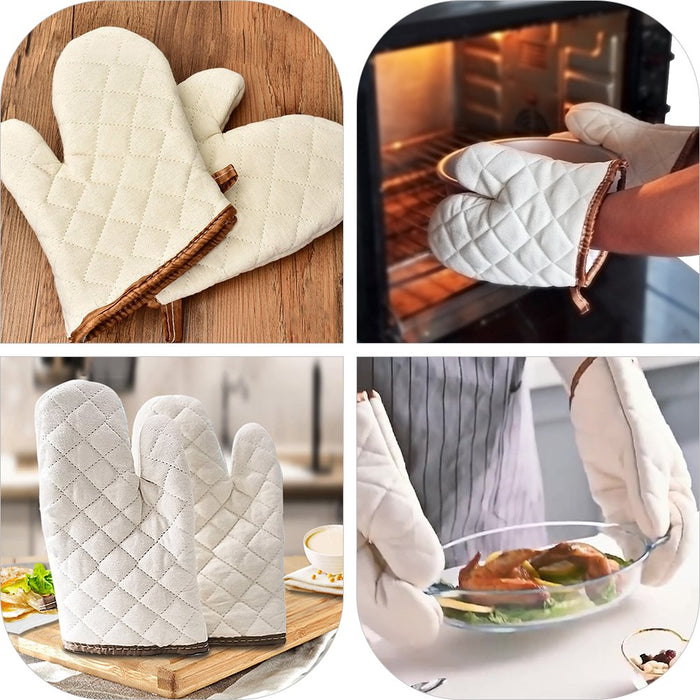 Premium Cotton Oven Gloves | Heat Resistant