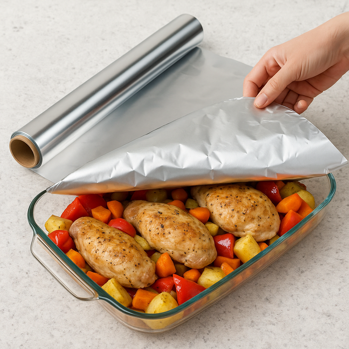 Aluminium Foil (18 microns, 1kg) for wrapping, storing
