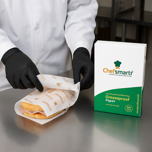 Chefsmartr Greaseproof Paper can be used to wrap food and bakery items.
