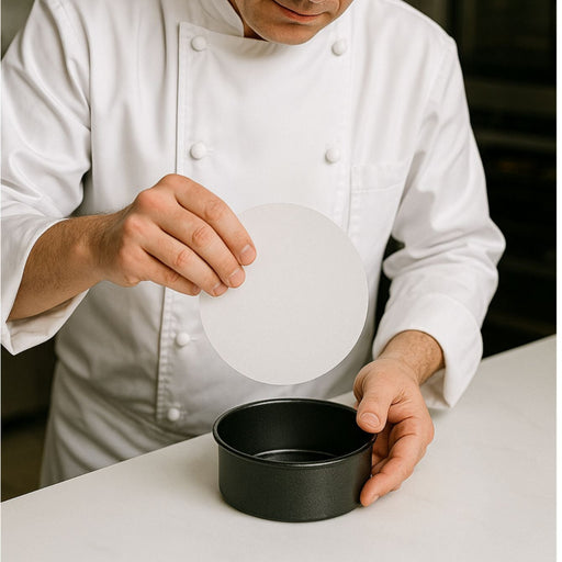 Application of Round Cut liners for baking a cake