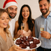 Chocolates enjoyed at a christmas party