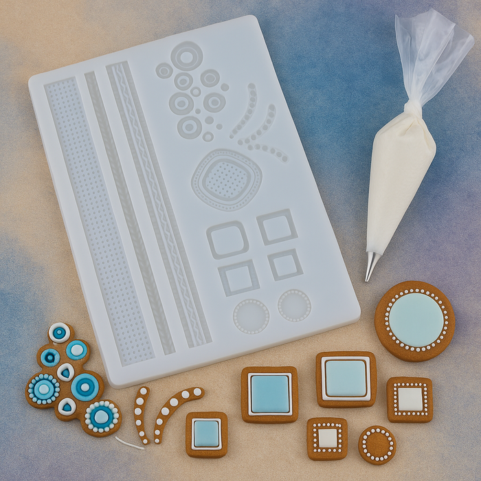  gemstone designs with Esslly’s Silicone Fondant Mould.
