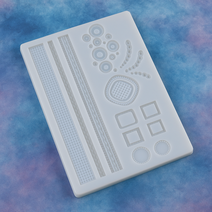 gemstone designs with Esslly’s Silicone Fondant Mould.