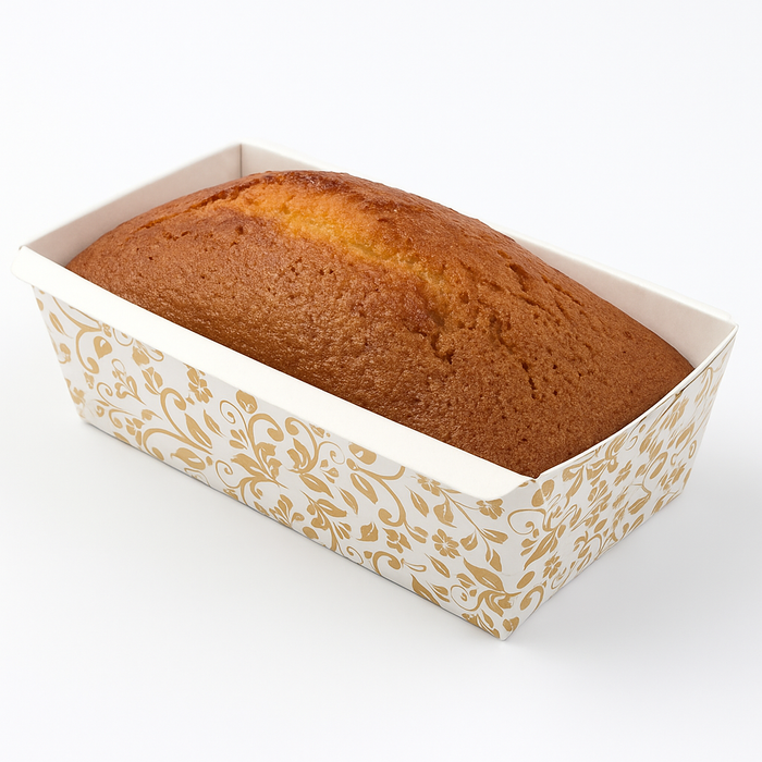 Esslly Cardboard Cake Tins Brown Tea Cake Paper Loaf Moulds 110g