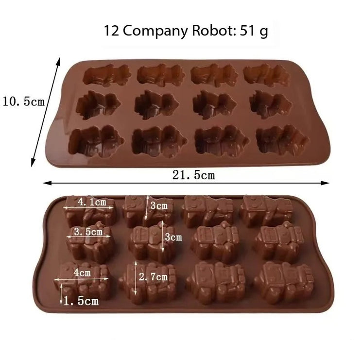 12 Cavity Robot Silicone Mould