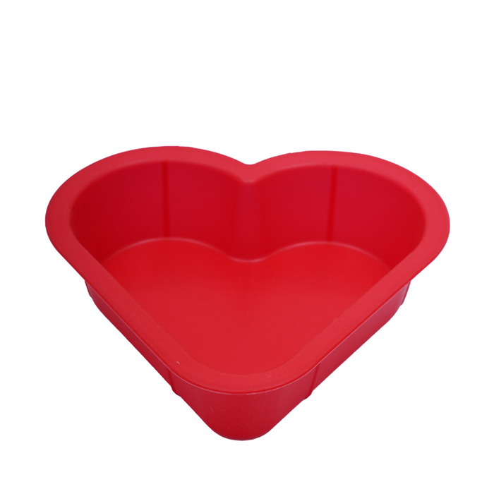 Esslly’s 7" heart-shaped silicone mould—non-stick, BPA-free, heat-resistant &amp; durable. Perfect for 500g sweet or savory creations!
