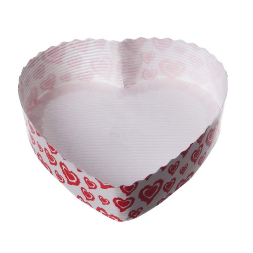 Esslly’s Heart Paper Baking Mould—oven-safe, grease-proof, and perfect for 100g heart-shaped treats.