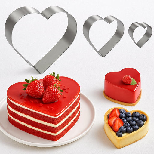 Stainless Steel Heart Shape Cake Cutting Rings