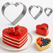 Stainless Steel Heart Shape Cake Cutting Rings