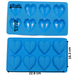 Heart silicone mould with dimensions
