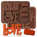 Create romantic chocolates and candies effortlessly with this non-stick, food-grade LOVE silicone mould.