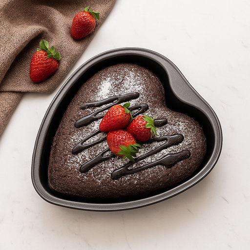 Bake and cook effortlessly with Esslly’s 7-inch Non-Stick Heart Mould. 