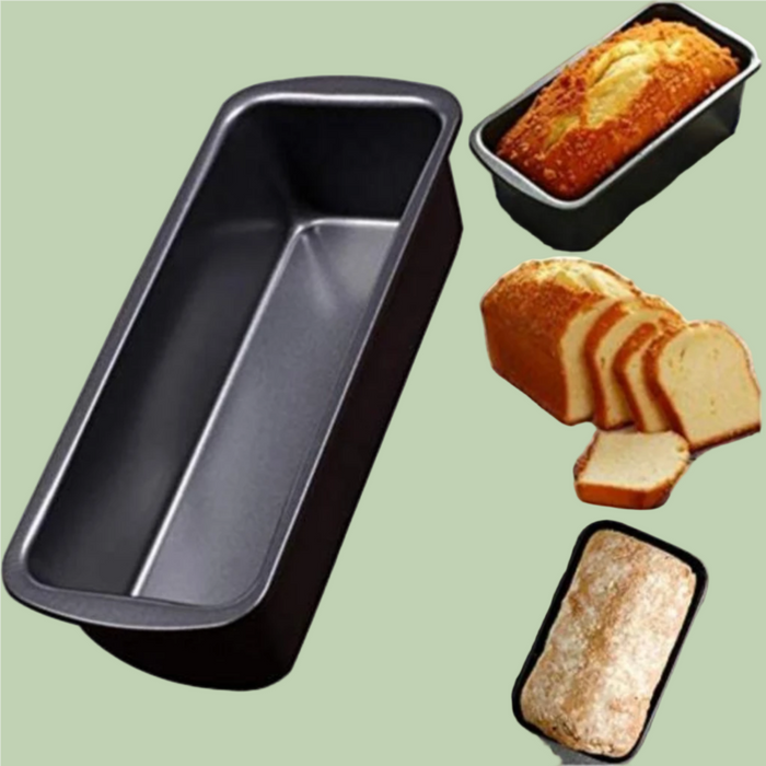 Achieve perfectly baked loaves with the Esslly Non-Stick Rectangle Mould.