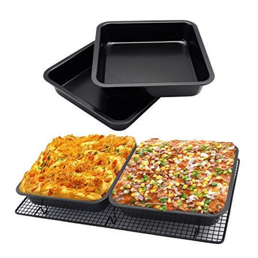 Bake flawlessly with the Esslly 22.5 cm Non-Stick Square Mould.