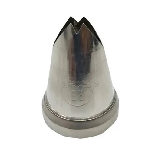 Create beautiful, professional cake decorations effortlessly with the Noor Icing Nozzle Large Leaf No. 10