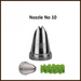 Create beautiful, professional cake decorations effortlessly with the Noor Icing Nozzle Large Leaf No. 10.