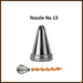 Create stunning cake decorations with Esslly Noor Icing Nozzle 5 Star | No. 13.