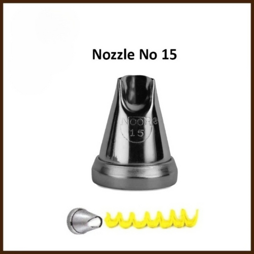 Create stunning dahlia flower decorations effortlessly with Noor Icing Nozzle No. 15.