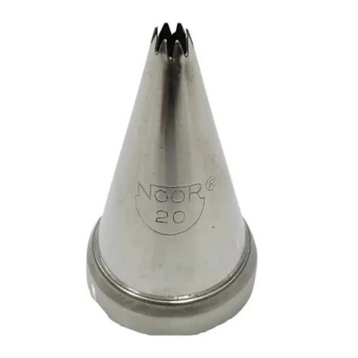 Create stunning fine rope patterns with Noor Icing Nozzle No. 20.